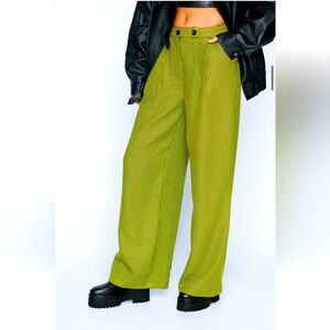 Sold out NastyGirl Super Wide Leg Houndstooth Pants size 0 new with tags.